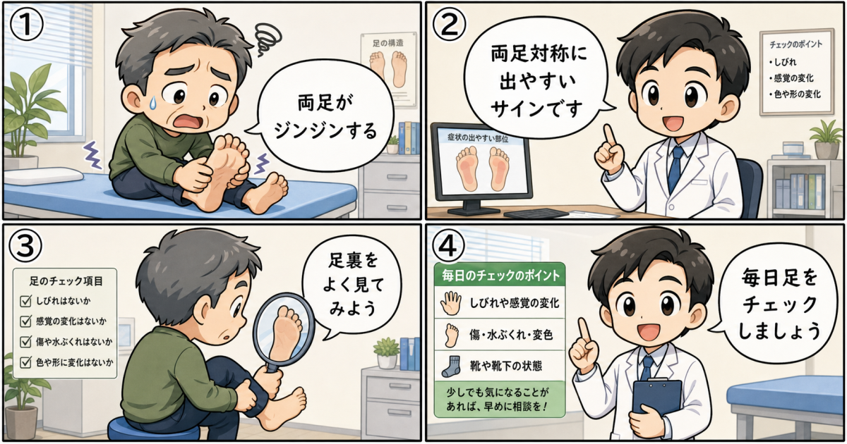 糖尿病の三大合併症「しめじ」と足に神経障害が現れるメカニズム