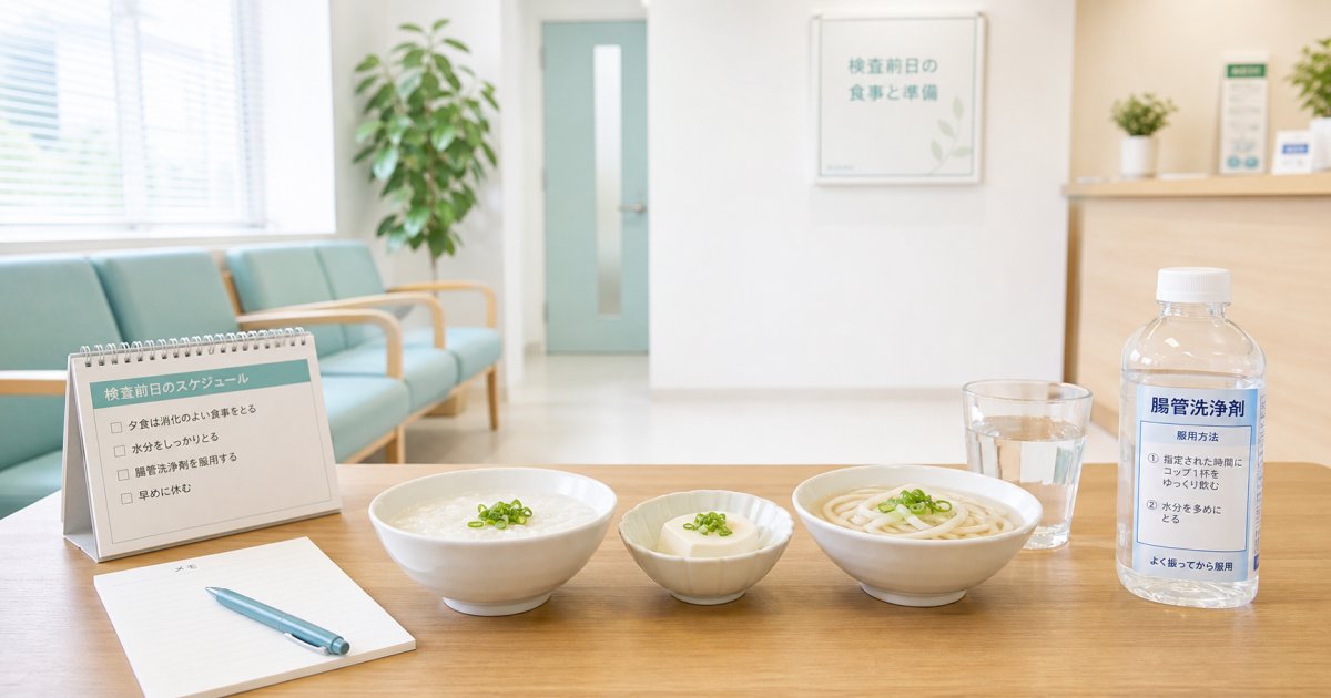大腸カメラ前日の食事と下剤注意点｜仕事や通勤への影響を抑える手順